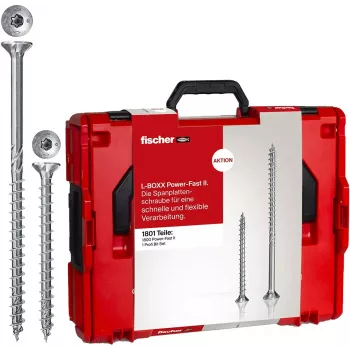 Screw set FISCHER Power Fast II L-Boxx 102 (MPN 558739) – assorted screws for Power Fast II system