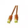 Networking Cable EFB Elektronik 0.5m RJ45 Cat6a Orange