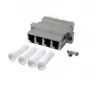 Wire connector EFB Elektronik LC metallic white, male, 34.7×29.2×9.3 mm