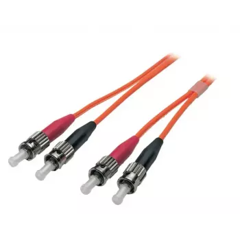 Fibre optic cable EFB Elektronik O6023.7 — 7 m, OM1 (62.5 µm), ST–ST, orange