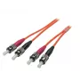 Fibre optic cable EFB Elektronik O6023.7 — 7 m, OM1 (62.5 µm), ST–ST, orange