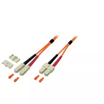 Fibre optic cable EFB Elektronik O6423.050 0.5 m SC Orange