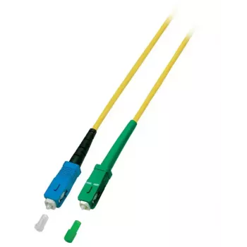 Fibre optic cable EFB Elektronik O0928.1 — OS2, SC–SC, 9 µm core, 1 m, yellow