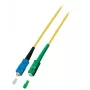 Fibre optic cable EFB Elektronik O0928.1 — OS2, SC–SC, 9 µm core, 1 m, yellow