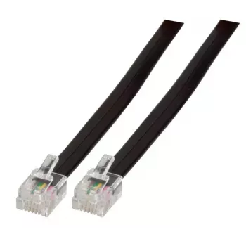 Telephone cable EFB Elektronik K2404SW.2 2 m Black