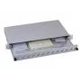 Patch panel 1U EFB Elektronik B71006.12OM4 — ST fiber connectors, metal, 483×44.5×244 mm