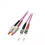 Fibre optic cable EFB Elektronik O0347.5 5 m ST SC Purple
