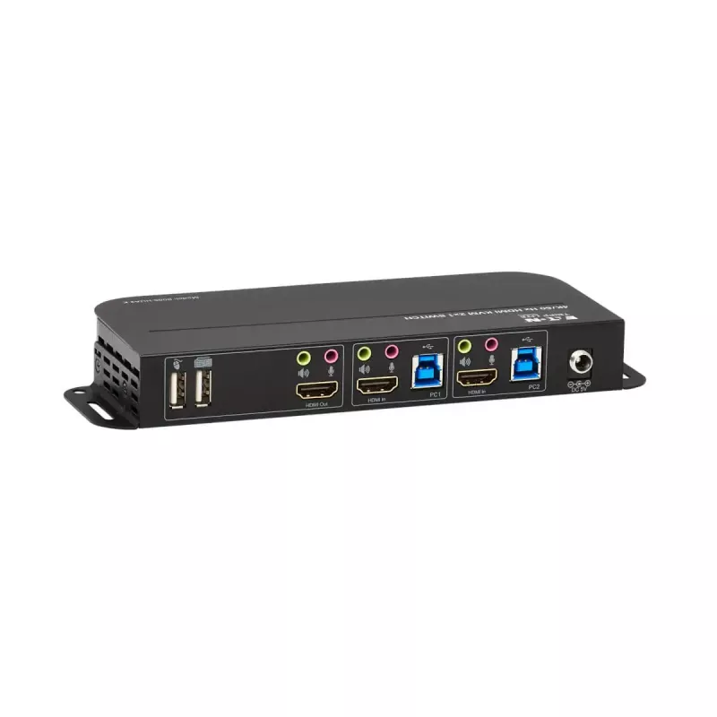 KVM switch 2-port HDMI/USB Tripp Lite B005-HUA2-K — 4K 60 Hz, HDR, HDCP 2.2, IR, USB sharing, 1.2 m cables