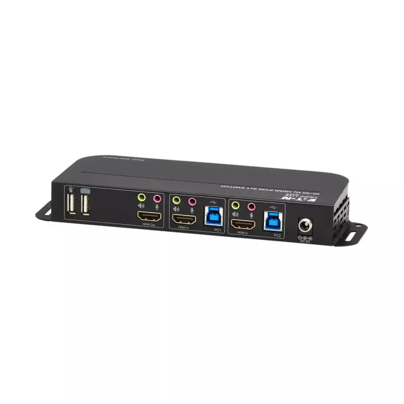 KVM switch 2-port HDMI/USB Tripp Lite B005-HUA2-K — 4K 60 Hz, HDR, HDCP 2.2, IR, USB sharing, 1.2 m cables
