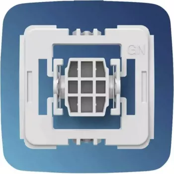 Adapter for Gira new generation light switch eQ-3 Homematic IP — buttons, wireless, white plastic, 55×21×51 mm