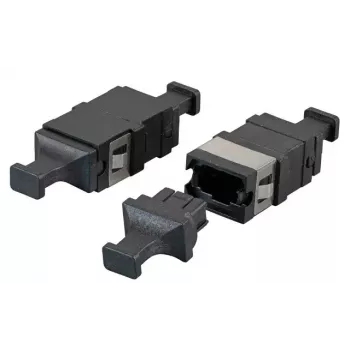 Fibre optic adapter EFB Elektronik 53458.1 MTP/MPO multi-mode & single-mode, black, 12.9×20.5×9.3 mm