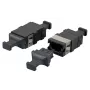 Fibre optic adapter EFB Elektronik 53458.1 MTP/MPO multi-mode & single-mode, black, 12.9×20.5×9.3 mm