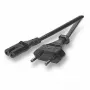 Power cable EFB Elektronik EK502.2 Black 2 m C7 coupler