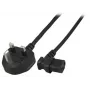 Power cable EFB Elektronik EK460.1,8 Black 3 m BS 1363/A C13 coupler