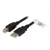 USB 2.0 data cable EFB Elektronik K5256SW.1,5 — USB A to USB B, 1.5 m, black