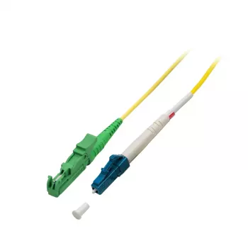 Fibre optic cable EFB Elektronik O1420.2, OS2 singlemode, 2 m, E-2000 (LSH) to LC, I-V(ZN) H, yellow