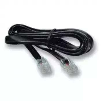 telephone cable EFB Elektronik K2402SW.1 1 m Black