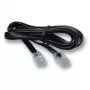 telephone cable EFB Elektronik K2402SW.1 1 m Black