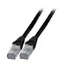 Networking Cable EFB Elektronik K5538SW.5 RJ-45 Cat6a 5m Black