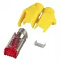 RJ-45 male wire connector Hirose H7641.5-100, yellow/red, 100 pcs
