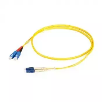 Fibre optic cable EFB Elektronik O0360FT.5 — OS2, LC to SC, 5 m, I‑V(ZN) HH, yellow