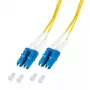 Fibre optic cable EFB Elektronik O0350.3-1.2 3 m 2x LC Yellow