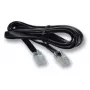 Telephone cable EFB Elektronik K2406SW.1, 1 m, RJ-12 to RJ-45, Black