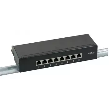 Patch panel EFB Elektronik 37737SW.8 RJ-45 10000 Mbit/s Black 1U