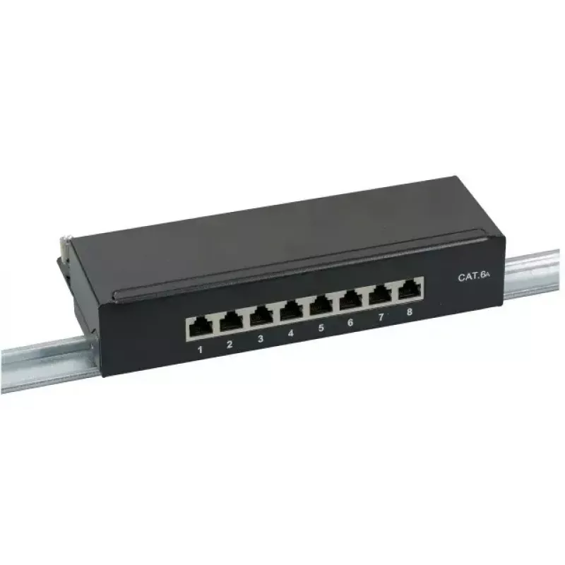 Patch panel EFB Elektronik 37737SW.8 RJ-45 10000 Mbit/s Black 1U