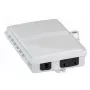 Fiber optic outdoor wall distribution box EFB Elektronik FTTH, 2x SC simplex or LC duplex, IP65