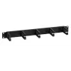 Cable management panel EFB Elektronik 699992TS, 19 inch (48.3 cm), 482.6 × 44.5 mm, black plastic