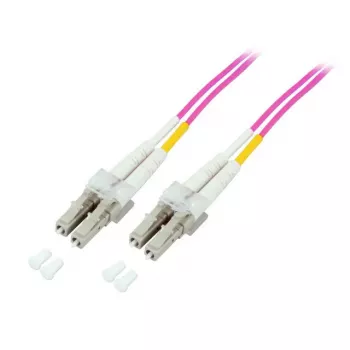Fibre optic cable EFB Elektronik O0319.2 — OM4, 2 m, LC to LC, 50 µm, full duplex, violet