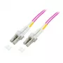 Fibre optic cable EFB Elektronik O0319.2 — OM4, 2 m, LC to LC, 50 µm, full duplex, violet