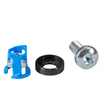 Cable tie mount EFB Elektronik 691104, nylon and steel, blue/silver, pack of 50