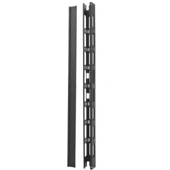 Cable management panel EFB Elektronik PRO-VKM42.GR Steel Black 100mm