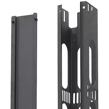 Cable management panel EFB Elektronik PRO-VKM42.GR Steel Black 100mm