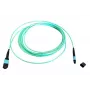 Fibre optic MTP cable EFB Elektronik MTPF12MTPFOM3-2-A — OM3, 2 m, 50 µm, Aqua