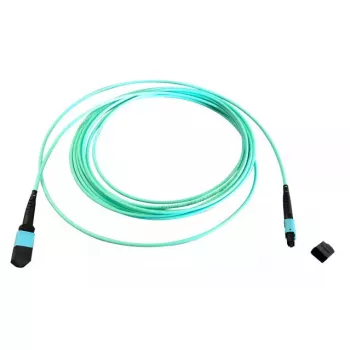 Fibre optic MTP cable EFB Elektronik MTPF12MTPFOM3-7,5-A — 7.5 m, OM3, MTP–MTP, 50 µm, Aqua