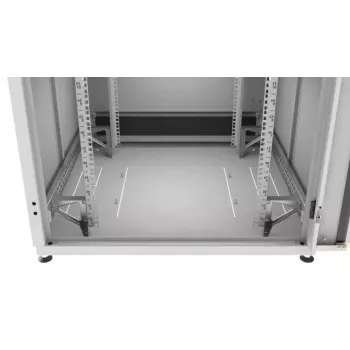 Freestanding rack cabinet EFB Elektronik PRO-2486GR.G1SV 24U, max load 1000 kg, key lock, IP20, grey