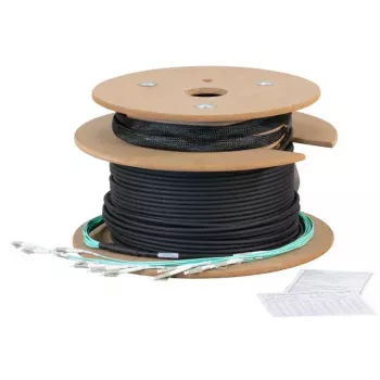 Fibre optic cable EFB Elektronik O8322L160OM3 160 m 8x LC U-DQ(ZN) BH Black