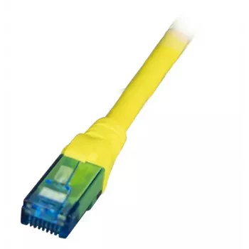 Network patch cable EFB Elektronik K8109GE.1 Cat6a U/UTP RJ-45 to RJ-45 Yellow 1 m