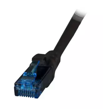 Networking cable EFB Elektronik K8109SW.3 — 3 m, Cat6a U/UTP, RJ-45 to RJ-45, gold contacts, black
