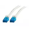 Network cable EFB Elektronik K8109WS.1 Cat6a U/UTP (UTP) 1 m, RJ-45 to RJ-45, gold contacts, white