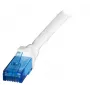 Networking cable EFB Elektronik K8109WS.3 Cat6a U/UTP 3 m, RJ-45 to RJ-45, gold contacts, white
