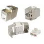 Keystone module EFB Elektronik E-20093, flat construction, silver, RJ-45 connector