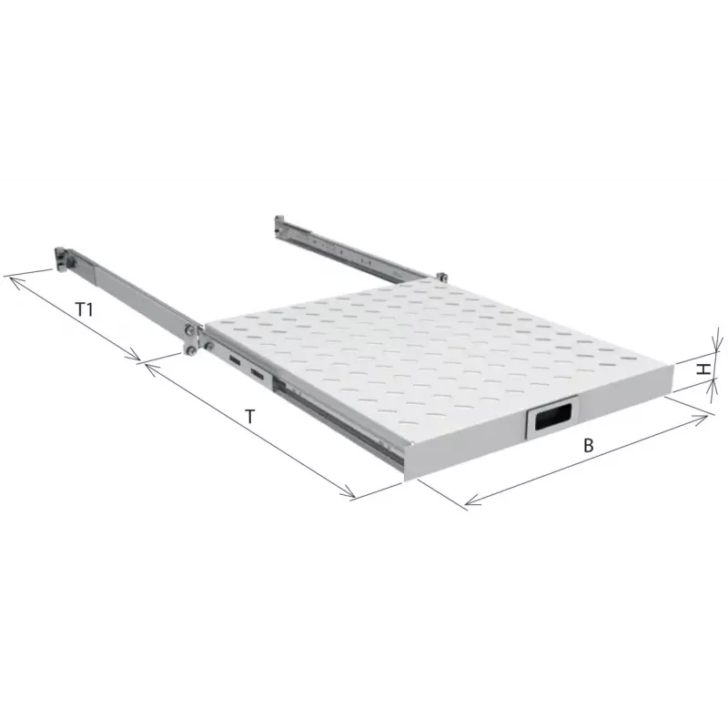 Rack shelf EFB Elektronik 19 inch 1U Pull-Out Shelves Max Load 30 kg
