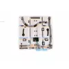 Network junction box EFB Elektronik FTTH-BOX-IN-6, plastic housing, 80×80×28 mm, white