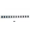 Patch panel accessory EFB Elektronik SB-FP-12SC-D-V-OM3 — 1U rack mount, 12 SC, grey, 432×13×43.5 mm
