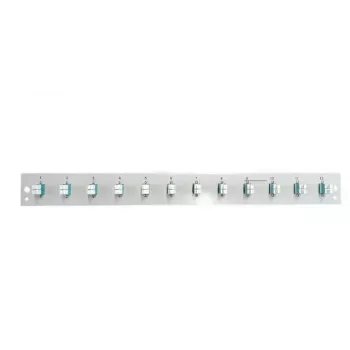 Patch panel accessory EFB Elektronik SB-FP-12SC-S-OM4, 1U rack mount, 12 SC OM4, 432×13×43.5 mm, grey