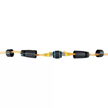 RJ45 Cat.6 IP68 adapter EFB Elektronik model IP68DFKRJ45WP — waterproof Ethernet connector